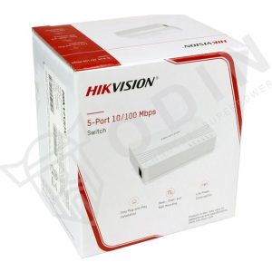 Hikvision DS-3E0105D-E Switch 5 porte ethernet 10/100 Mbps