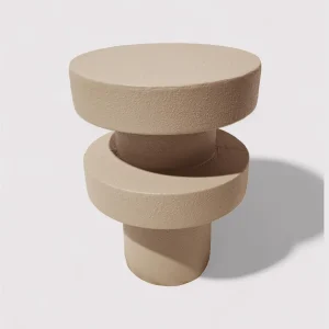 Dolven - Tavolino da divano colore marrone mocha stile moderno