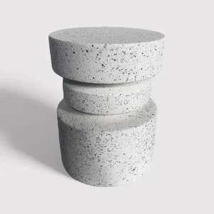 Vexo - Tavolino da divano colore bianco e nero stile moderno