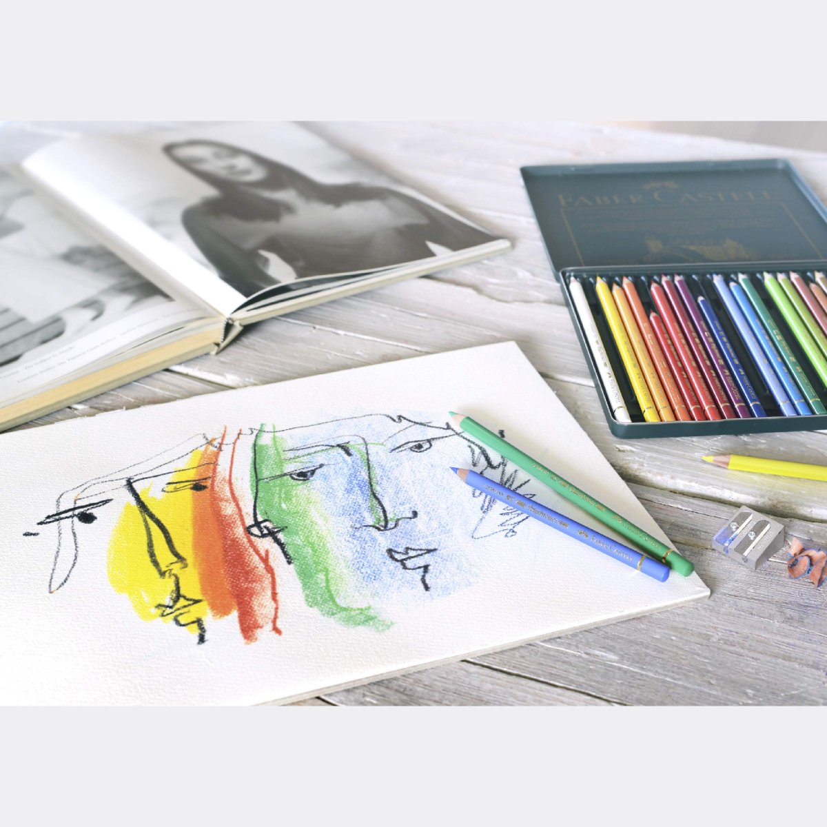 Astuccio metallo 24 matite colorate Sfumabili permanenti Faber-Castell Polychromos - immagine 4