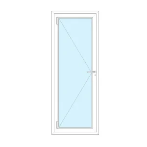 Porta con serratura in PVC colori speciali 1 anta – Isolamento Termico e Acustico